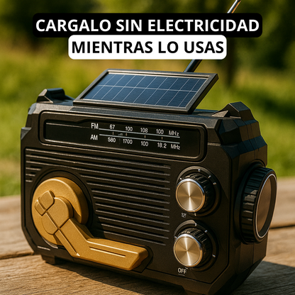 StormGuard | Radio de emergencia con powerbank y placa solar